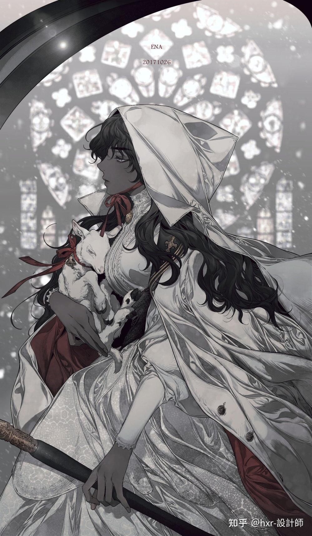 一组巴洛克风格插画作品分享 | 画师:enaa97 - 知乎