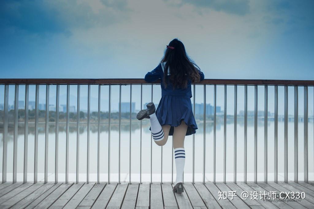 【ps教程】湖边学生背影照片美化润色处理方法