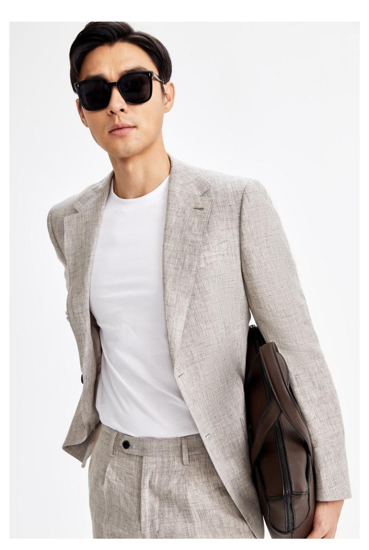 通勤又休闲的衣邦人定制亚麻西装你get了吗