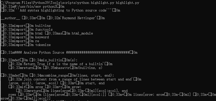 Python Syntax Highlight 盘点那些Python内置的脚本工具(九、highlight) - 知乎