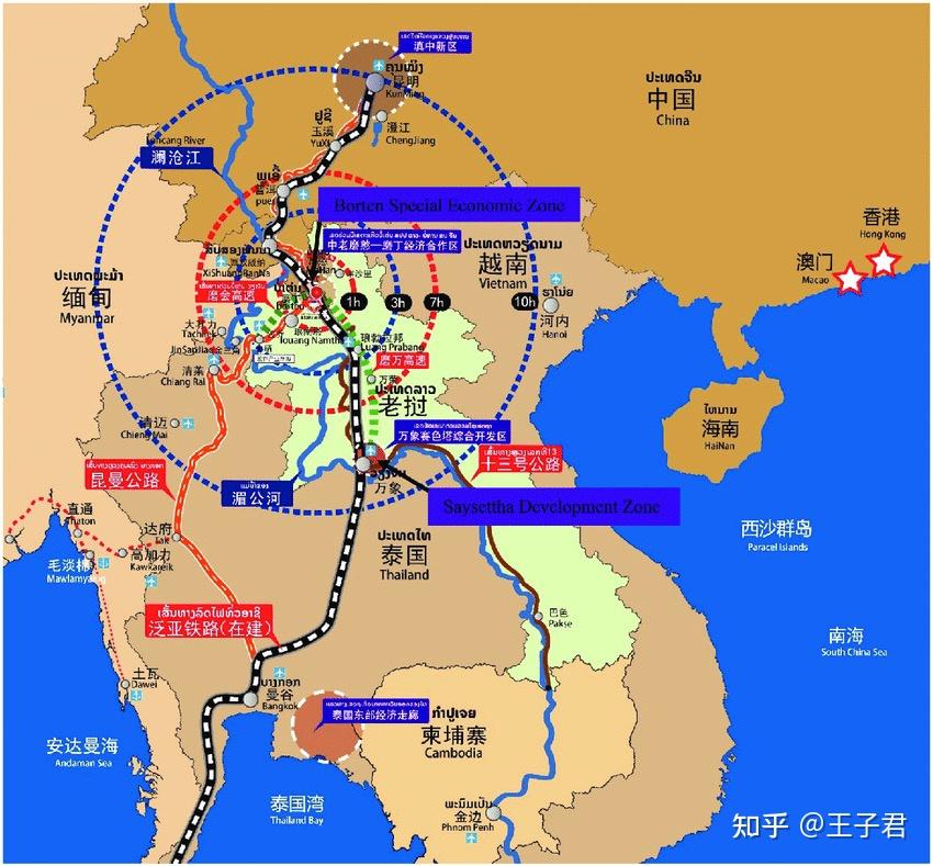 中老昆万铁路12月3日开通多趟列车票已抢光该铁路为何未开先火都途经