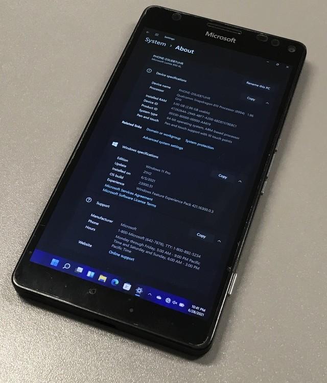 还记得lumia950xl吗有人给它刷了win11
