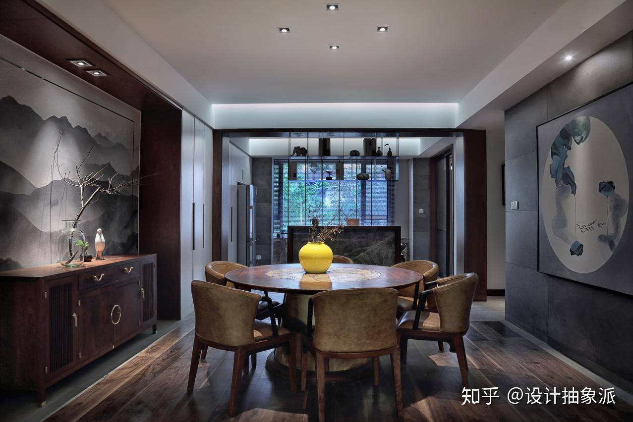 简洁明快的新中式风格装修案例，现代与古典的完美结合 - 知乎