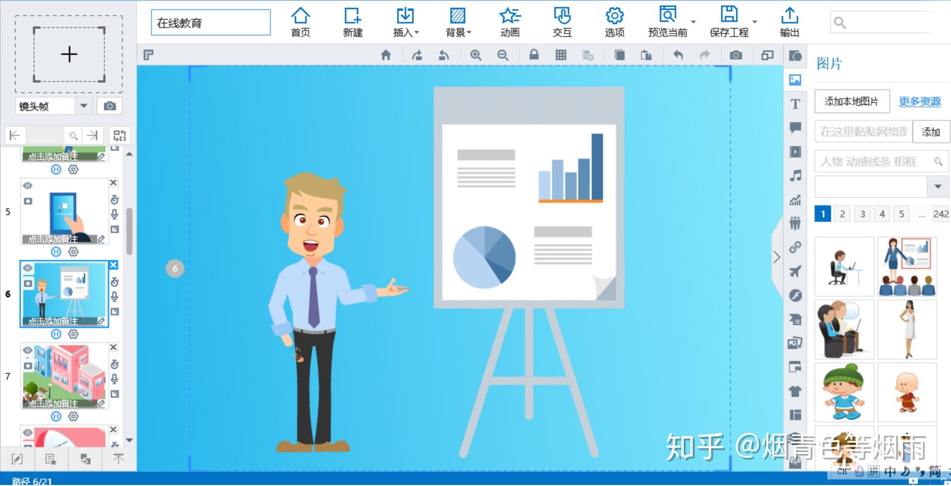 此处划重点,这些人物是会动的哦,真正的动画视觉效果,右边还有很多