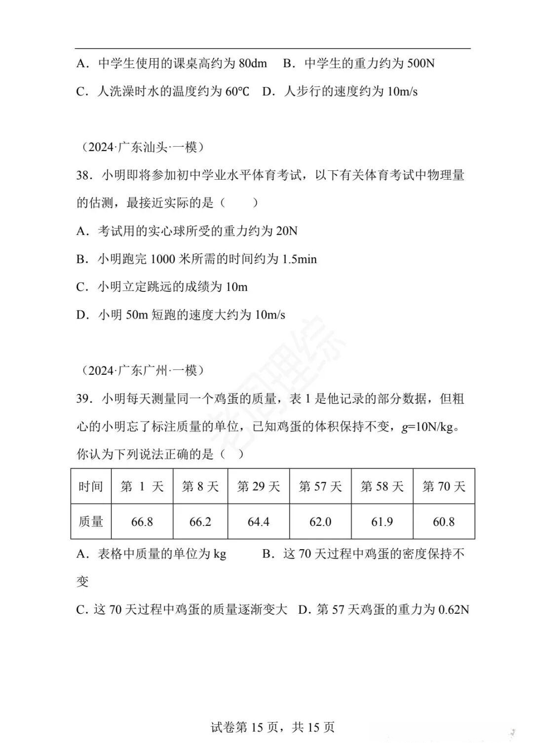 关于初三物理初高中衔接题练习的信息 关于初三物理初高中衔接题练习的信息