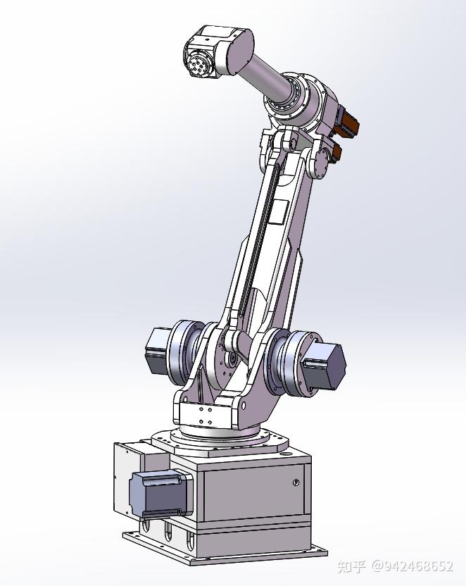 库卡六轴机器人三维建模与装配体