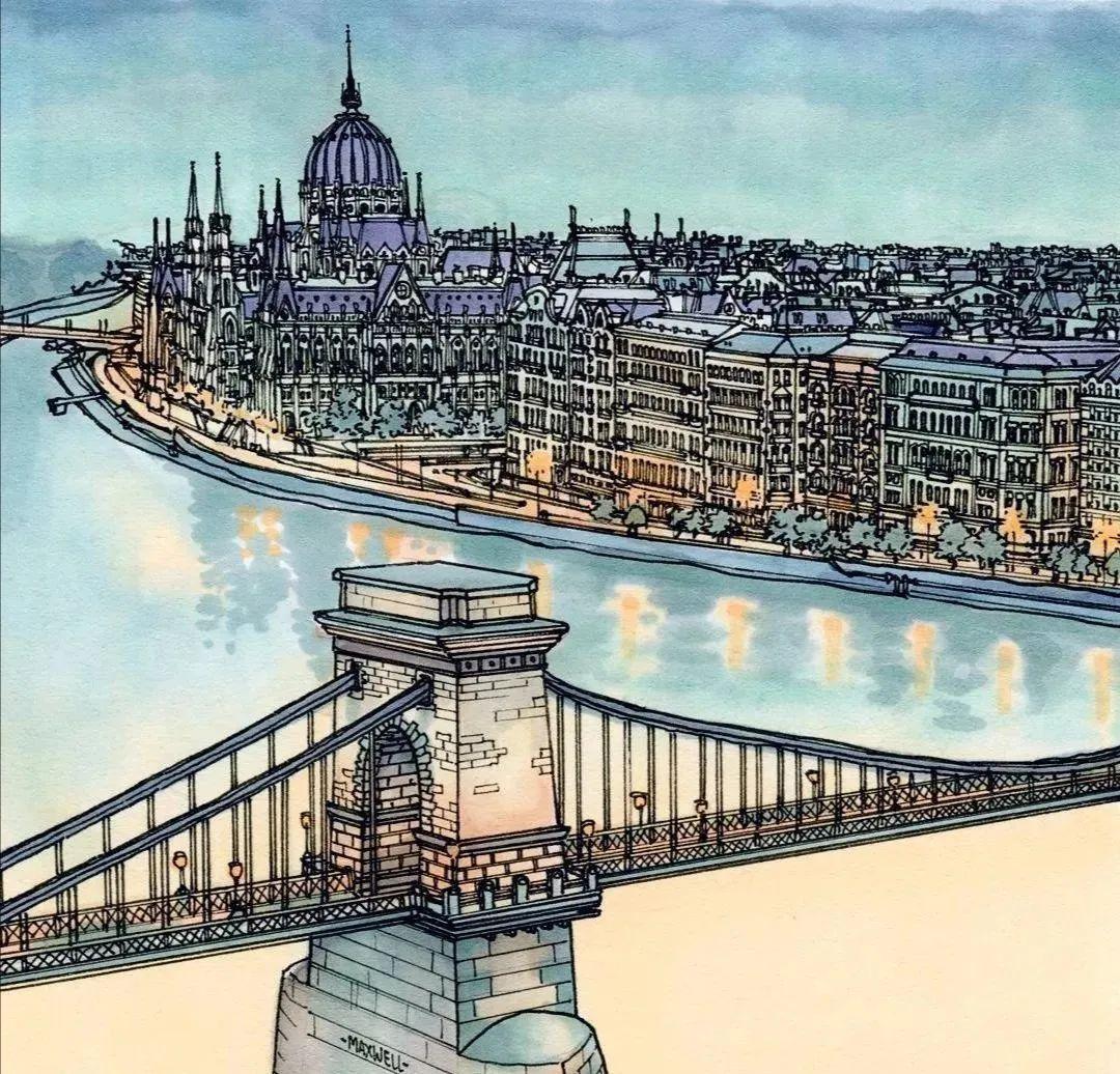 他游历欧洲,便把欧洲的地标建筑都画遍了! - 知乎