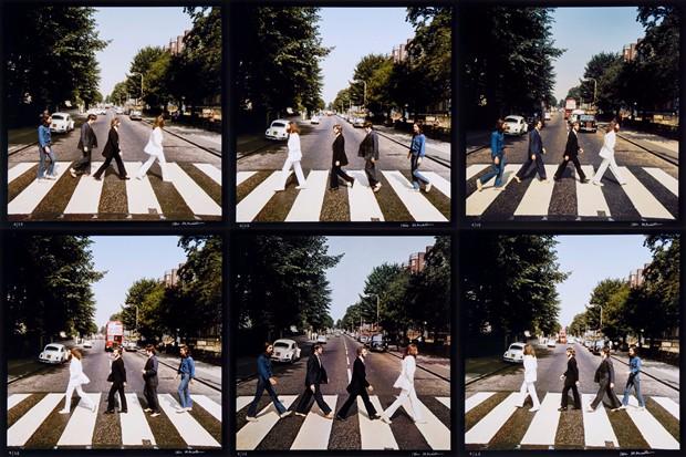 路段,iain有大约十分钟的时间来捕捉the beatles过马路时最完美的瞬间