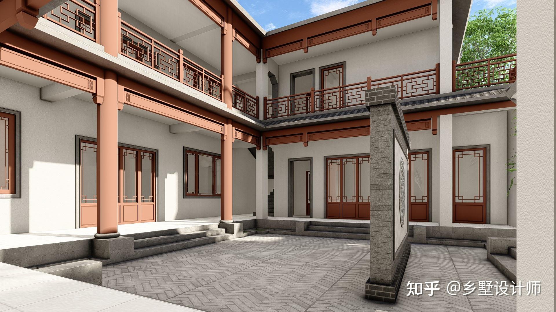 湖南宁乡二层中式三合院