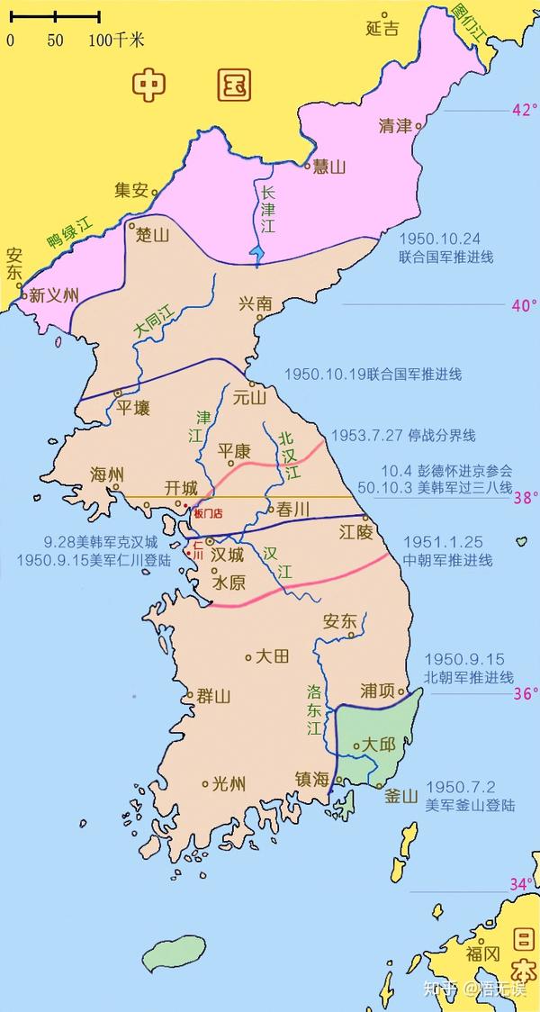 朝鲜战争地图