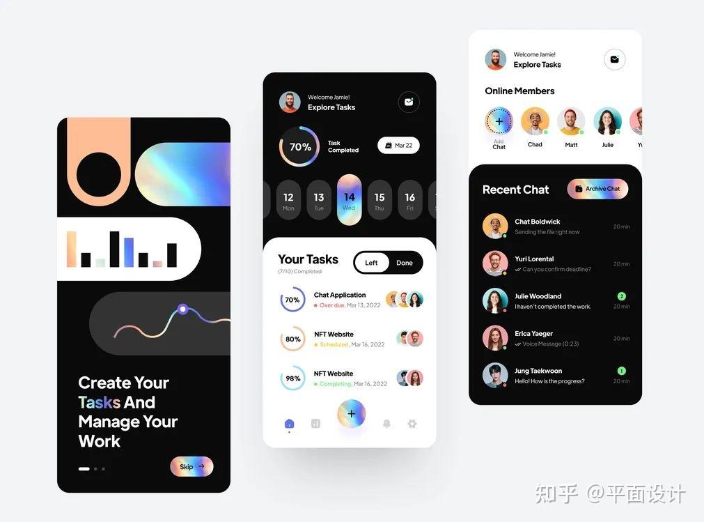 国外APP界面设计!简 中 有 美 - 知乎
