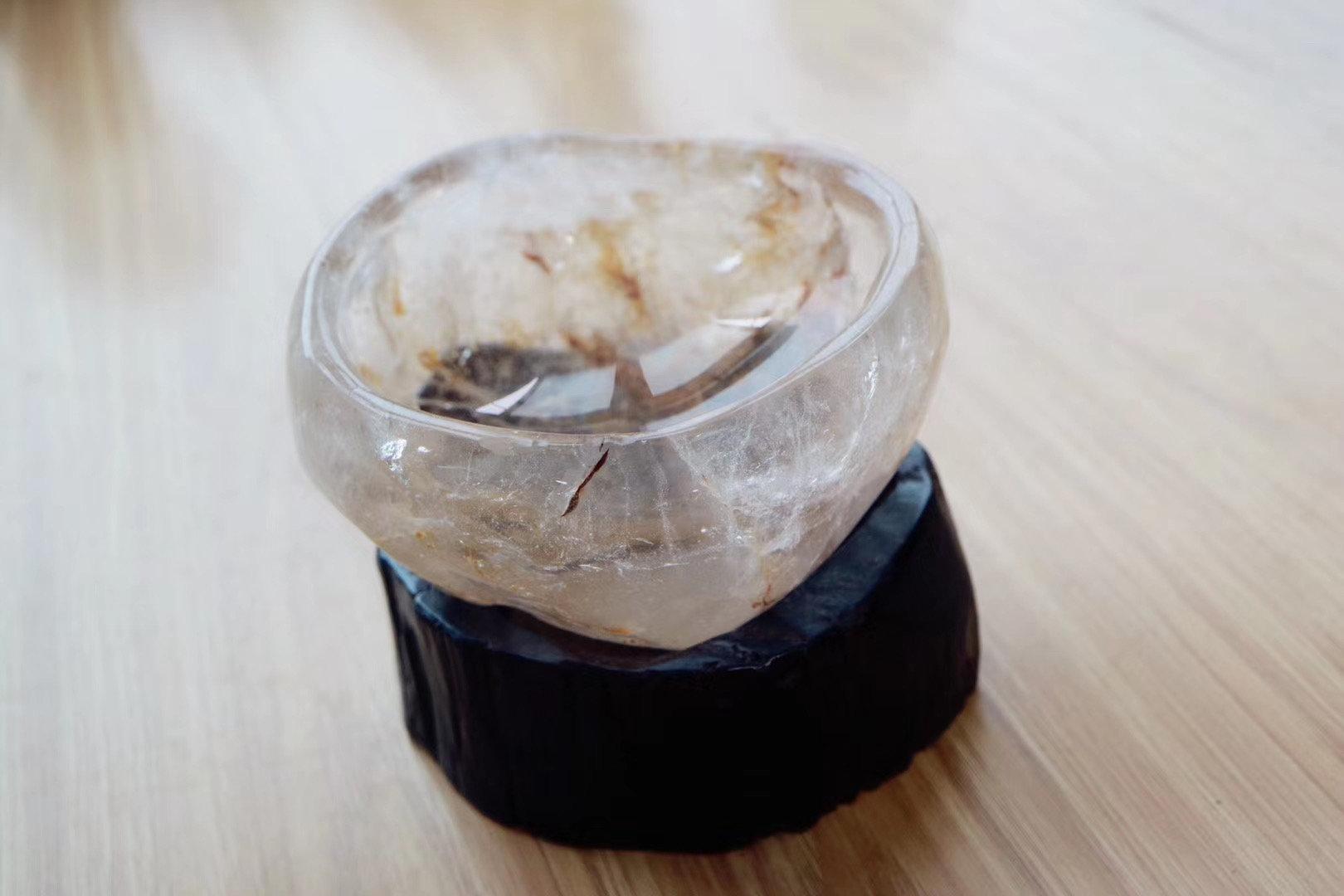 白水晶聚宝盆提升幸福的家居好物摆在哪儿寓意好