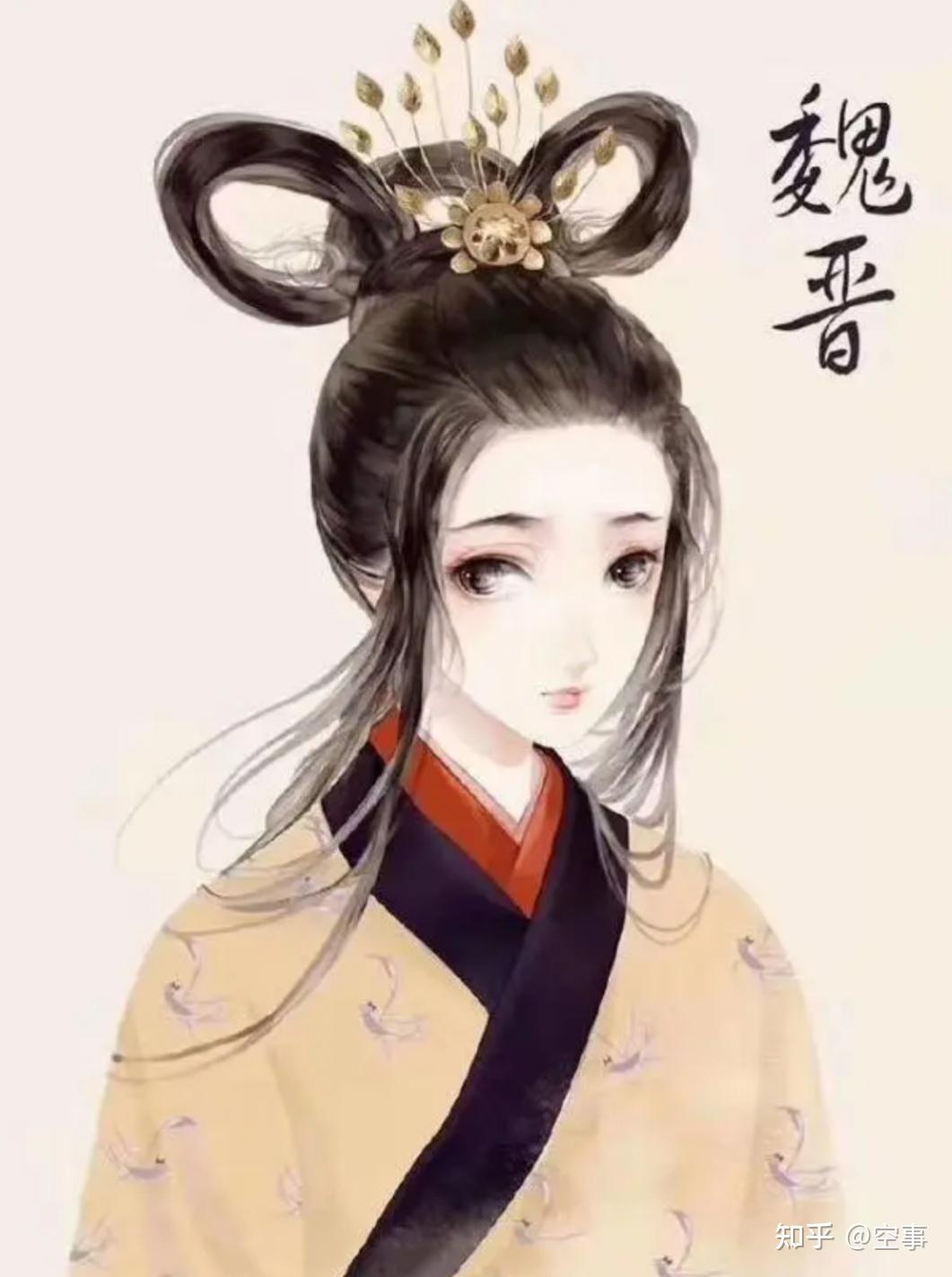 中国各朝代女子发型图鉴 - 知乎