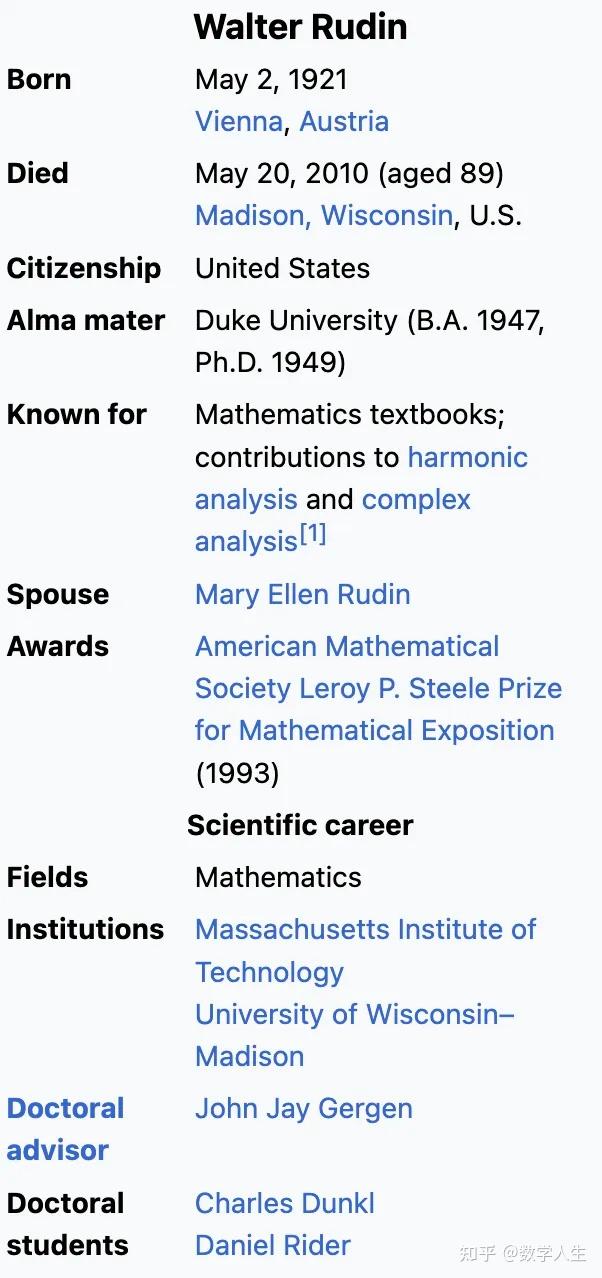 Walter Rudin 的《数学分析原理》 - 知乎