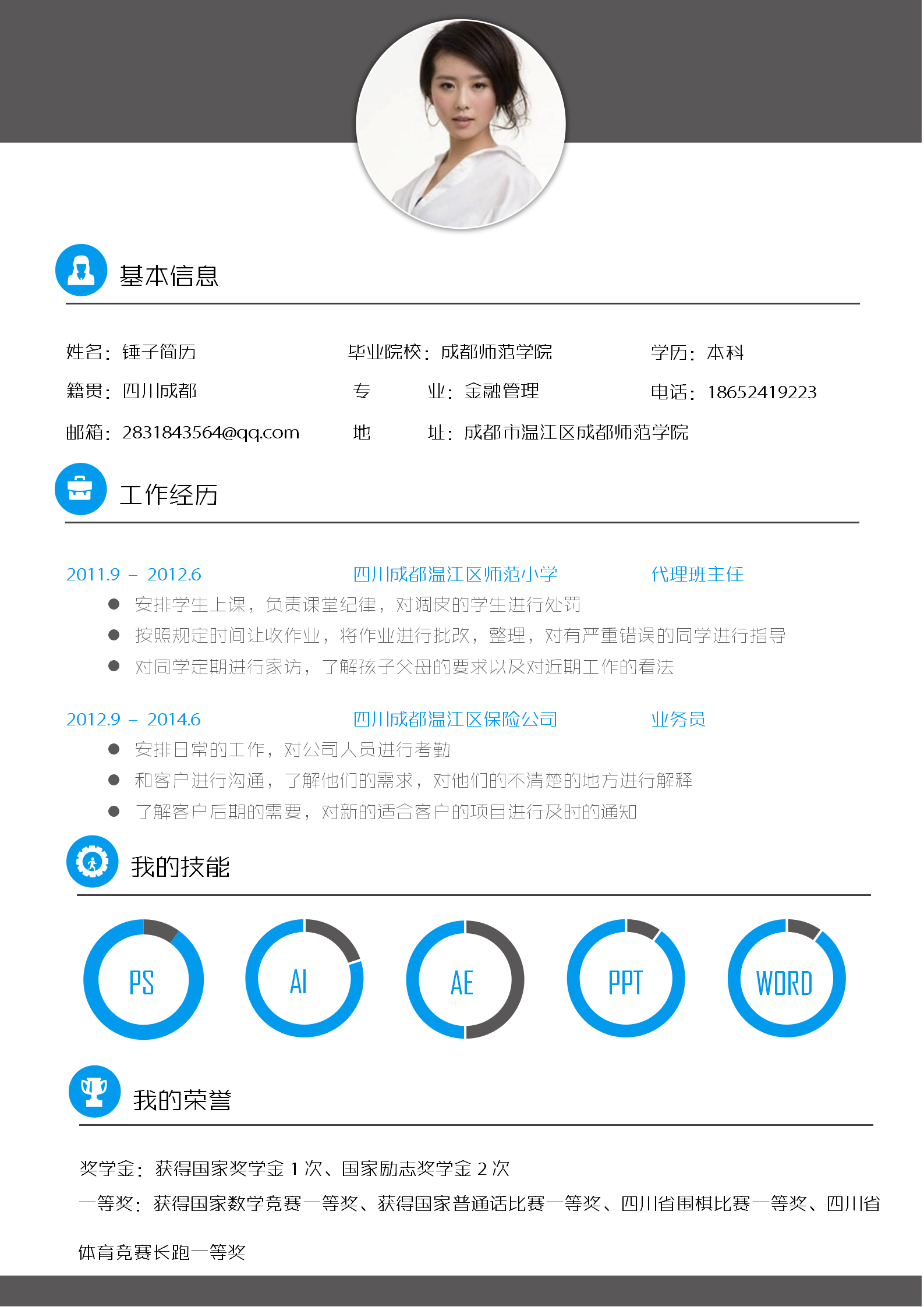 免费下载专业金融行业简历模板合集
