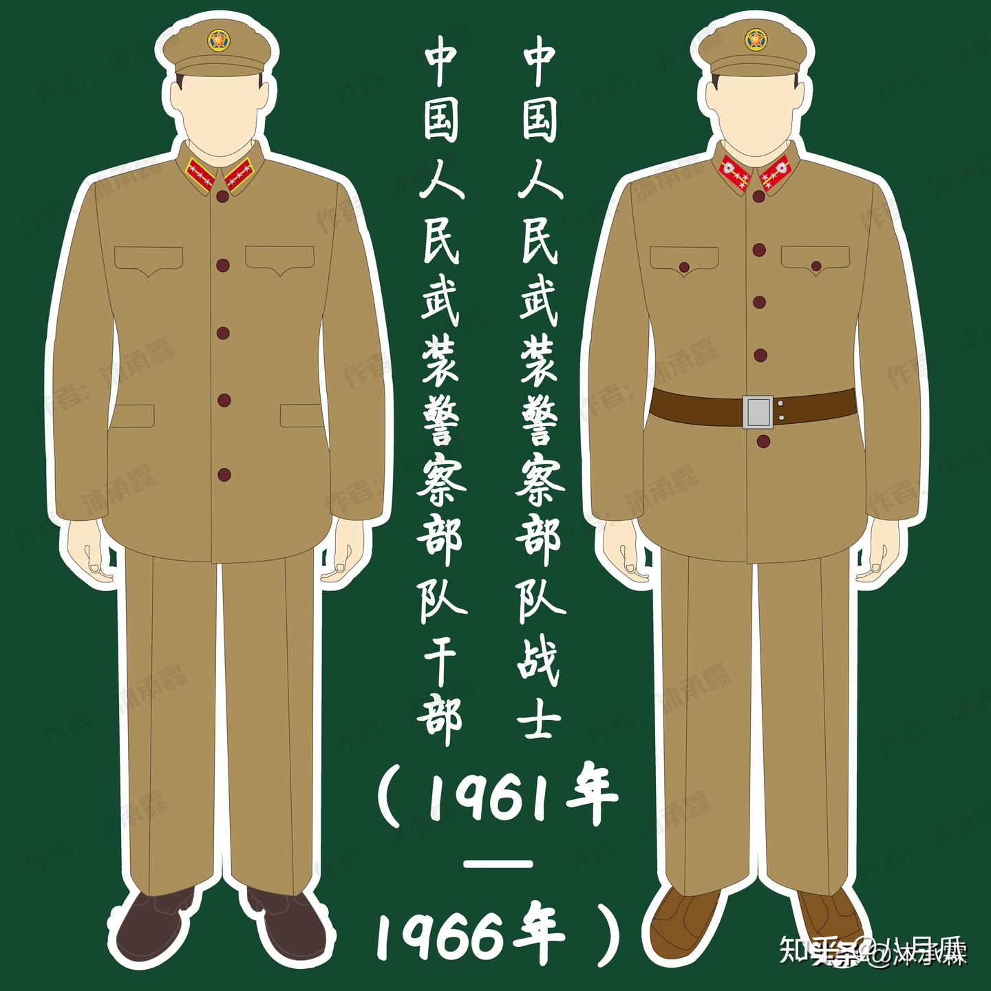 我国武警部队服装变迁：感受这支多次改制的光荣部队历史- 知乎