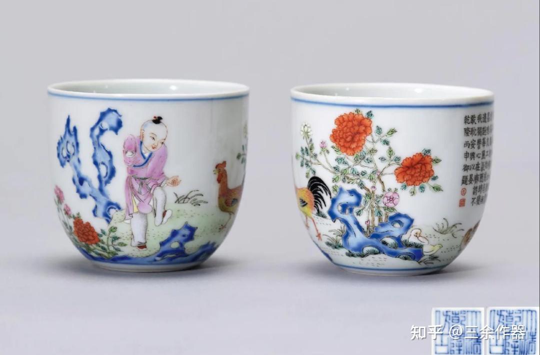 同为鸡缸杯,成化款和雍正款究竟有何不同? - 知乎