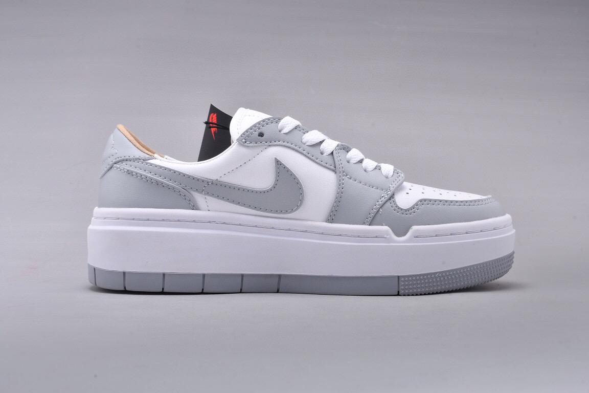 乔丹airjordan1elevatelowse灰白厚底复古球鞋