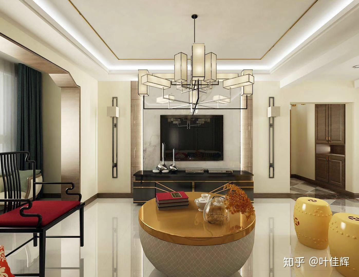 中海紫御公馆 - 新古典风格三室一厅一卫装修效果图 - ***策设计效果图 - 每平每屋·设计家