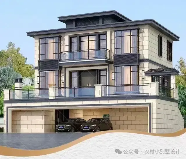 2025农村自建房爆款！30套现代三层设计，挑空客厅+屋顶花园别墅 - 知乎