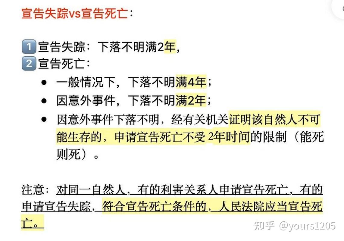 宣告死亡的那些小常识! - 知乎