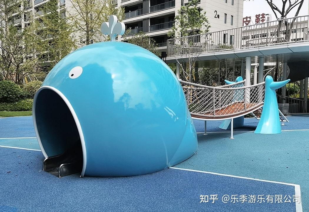 永嘉瓯北社区绿色海洋中的亮星--鲸鱼造型的无动力游乐设备 - 知乎