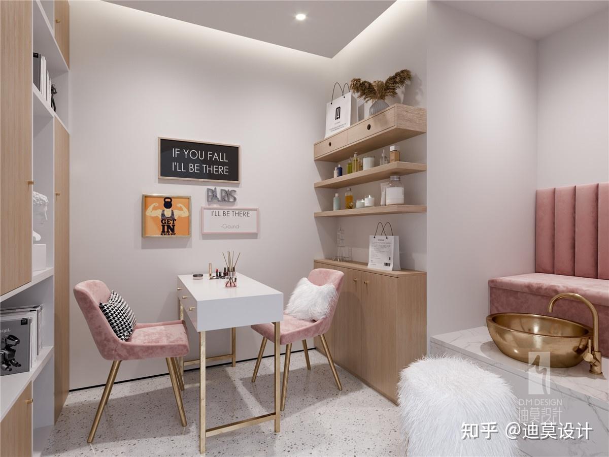 美容院设计时尚现代风美容院装修设计效果图