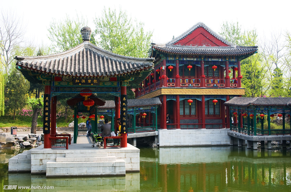 《红楼梦》大观园·紫菱洲-缀锦楼-花溆·建筑布局总览