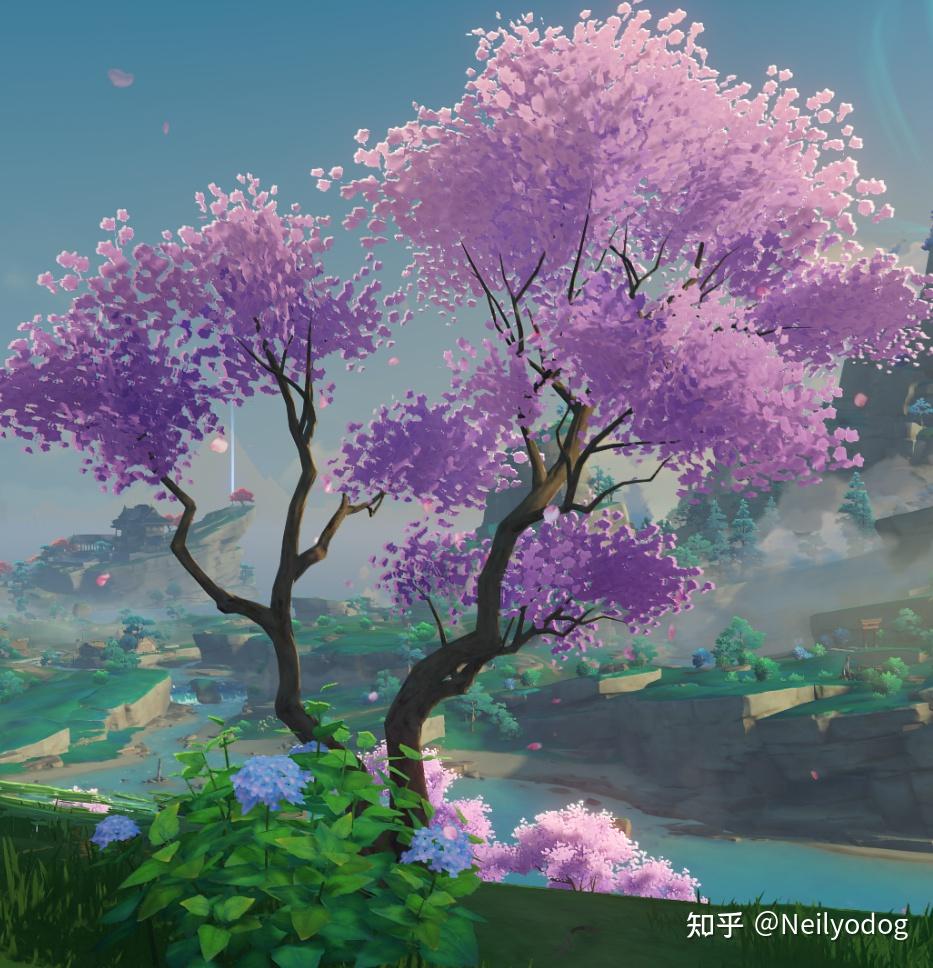 水一下原神树的渲染