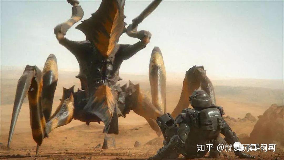 在1997年,这部电影就展现了如此势不可挡的虫海大军,渺小的人类士兵光