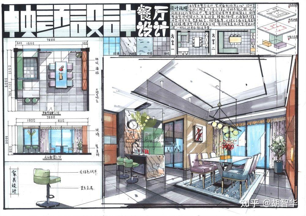 室内考研餐饮空间设计！！ - 知乎