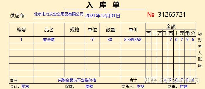 劳保用品发票样本图片