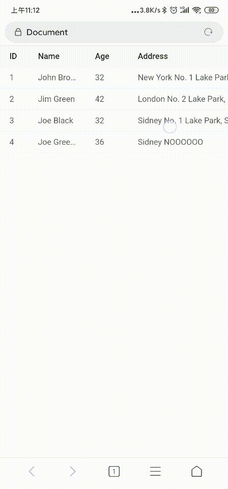移动端可折叠table组件react-mobile-table - 知乎