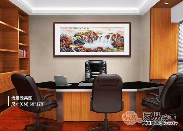 办公室装饰：一幅石荣禄山水作品 书香气十足 - 知乎