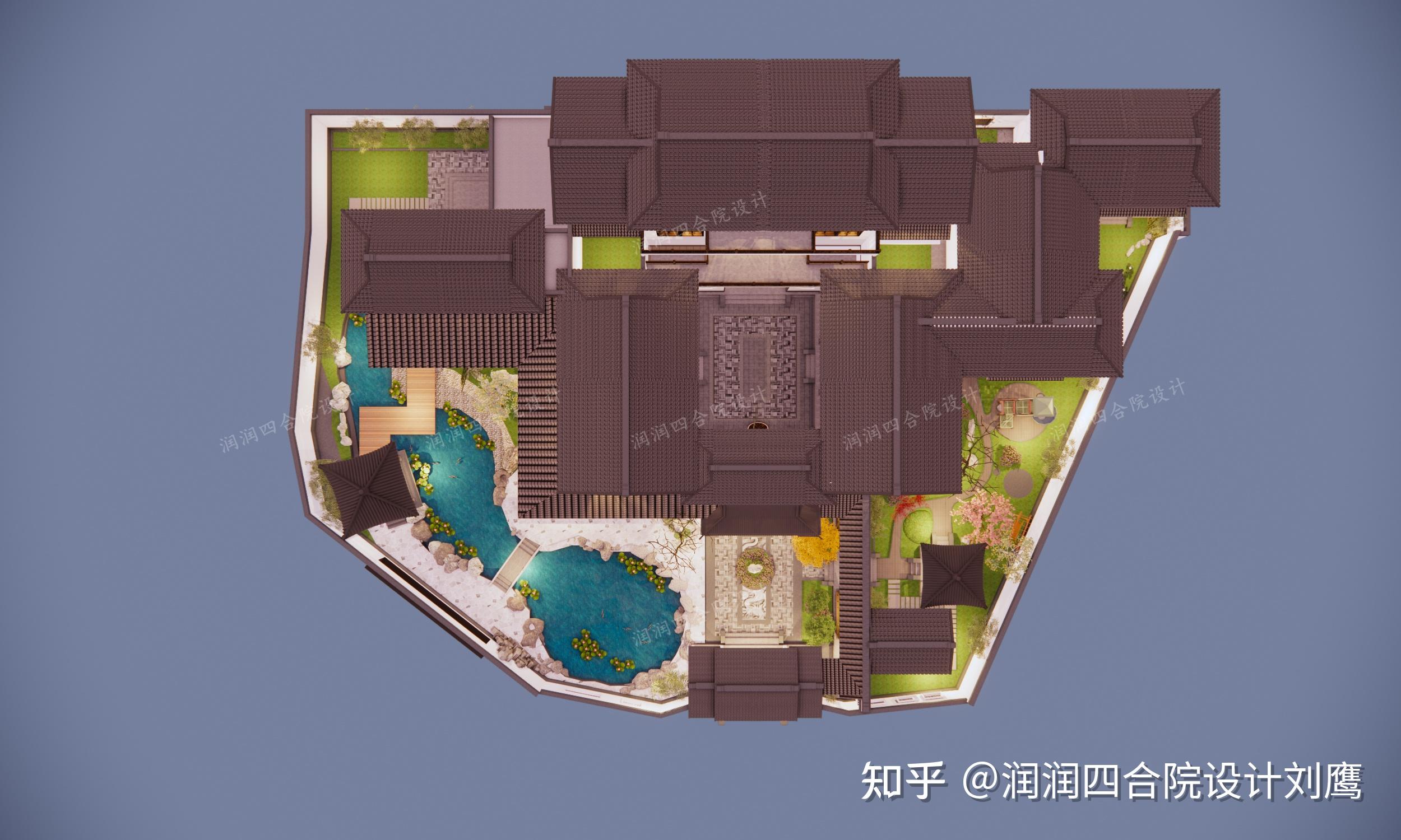 润润四合院设计刘鹰：传承苏式四合院大宅，连廊移步异景，9处小院各具风韵 - 知乎