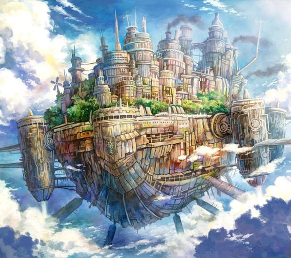 盘点ACG作品里的天空之城 - 知乎