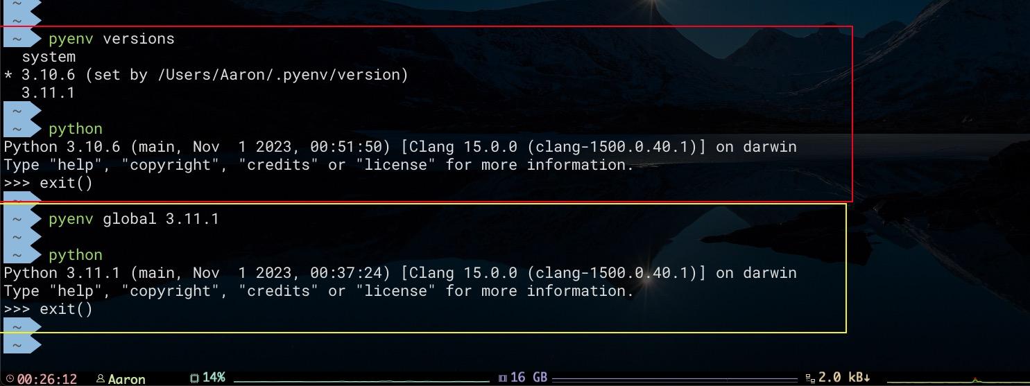 Python pyenv 