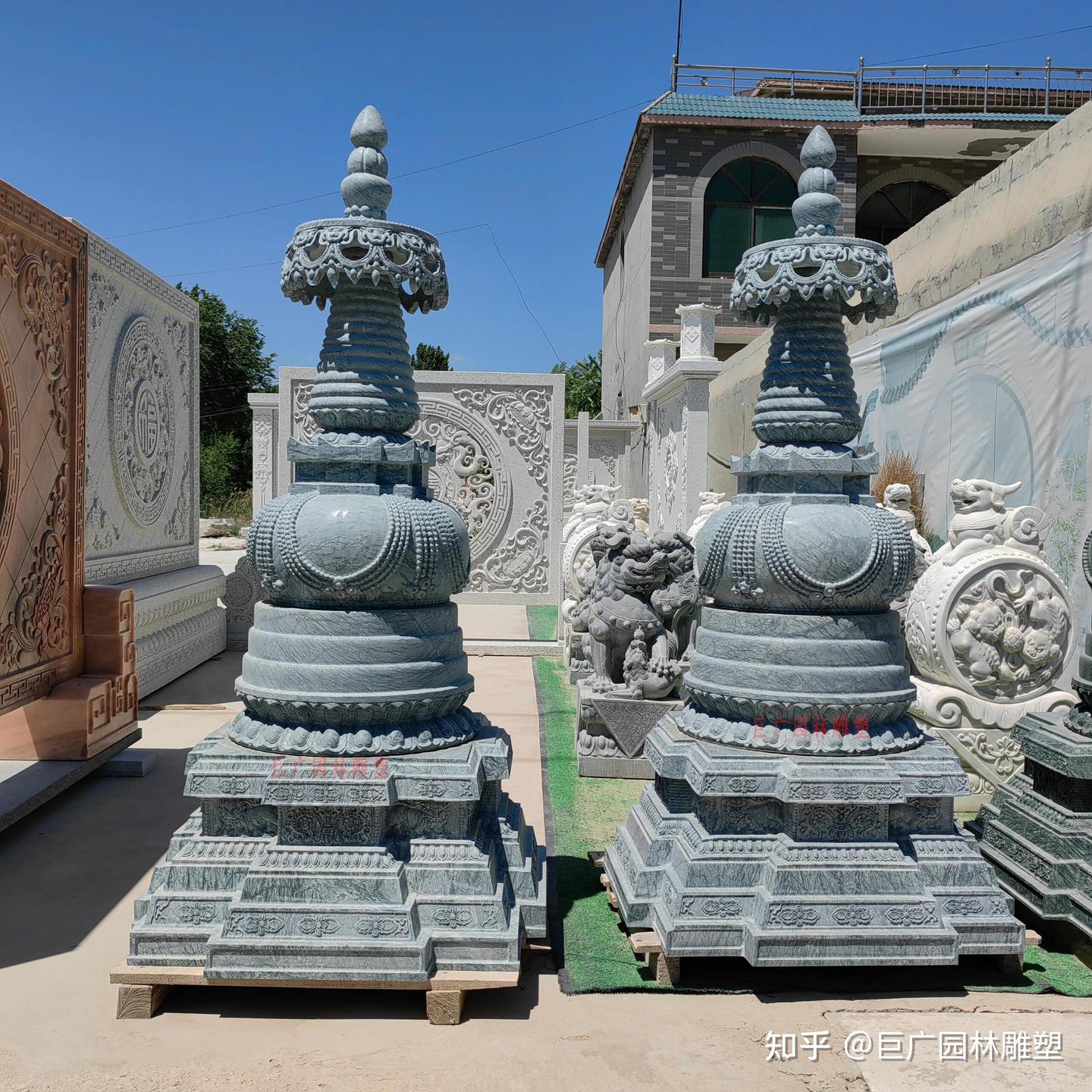 青石汉白玉石雕佛塔寺庙舍利塔七宝如来塔经幢柱样式大全(图片 青石汉白玉石雕佛塔寺庙舍利塔七宝如来塔经幢柱样式大全(图片