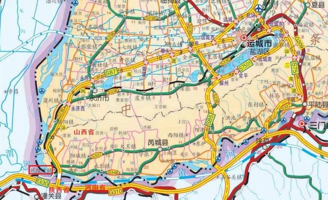 风陵渡位于山西省运城市芮城县境内,地处山西与陕西,河南的三省交界