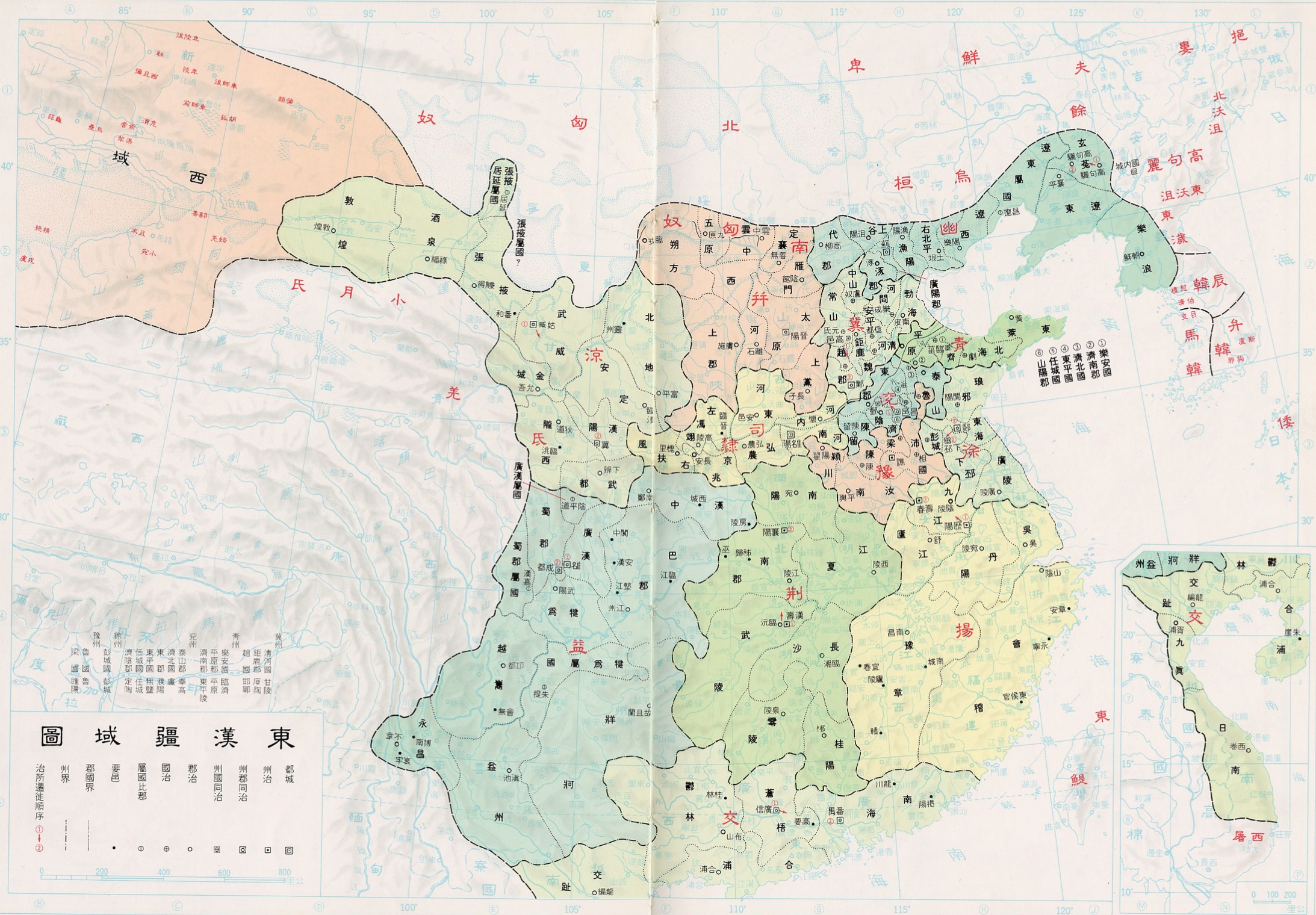 东汉扬州刺史部地图图片