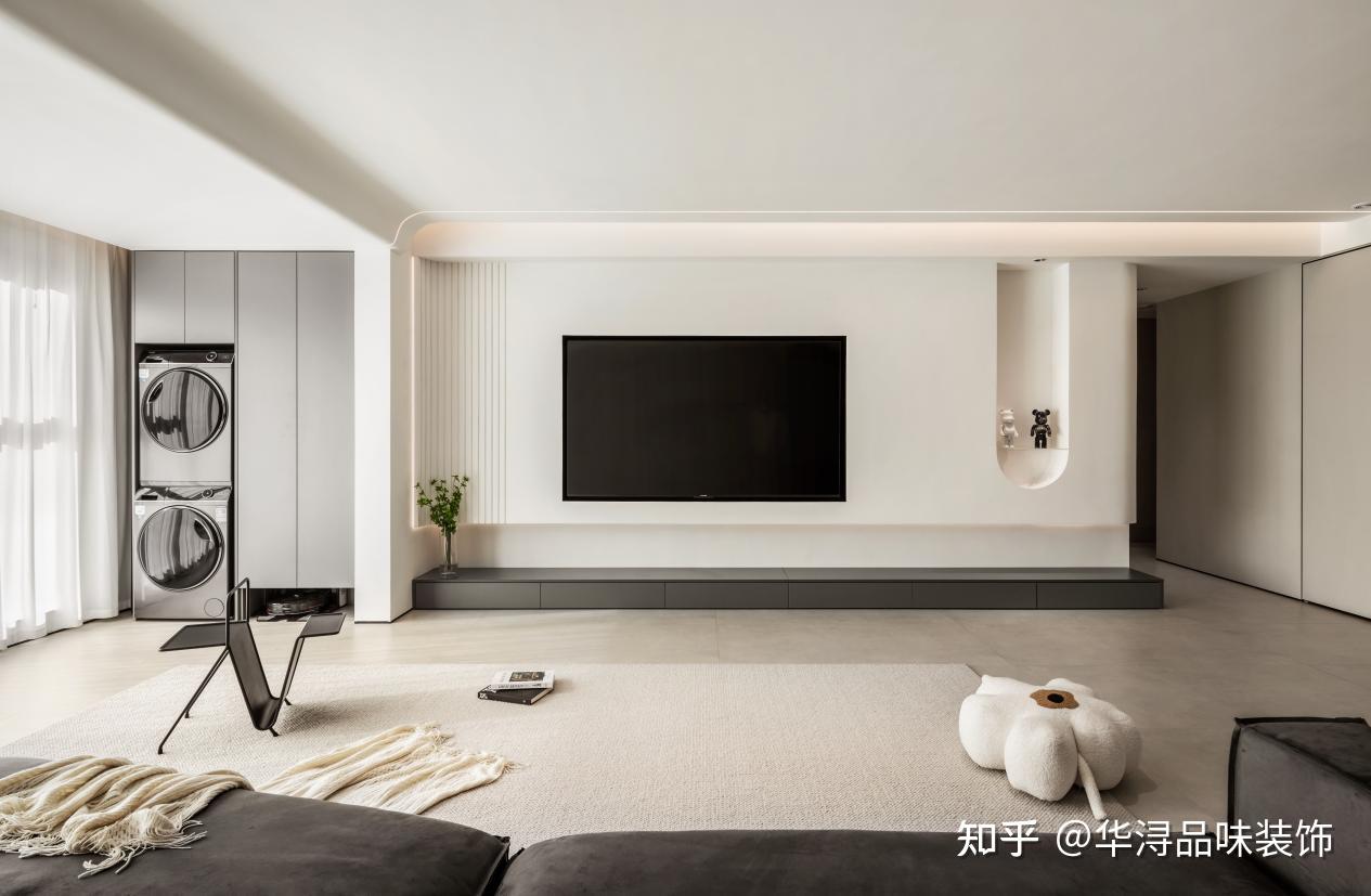 全屋以黑白灰为主,现代极简装修,质感高级,品味出挑 - 知乎