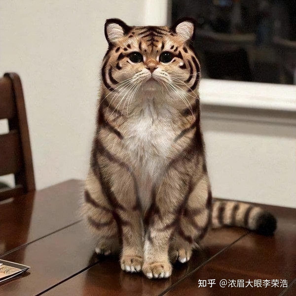 虎猫她拍到超像老虎的猫咪网疯传真的好疗愈