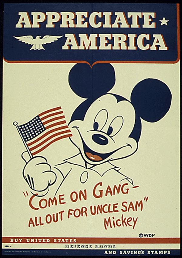 在二战时被用作宣传的海报,图片来自:vulture; pinterest; deviant