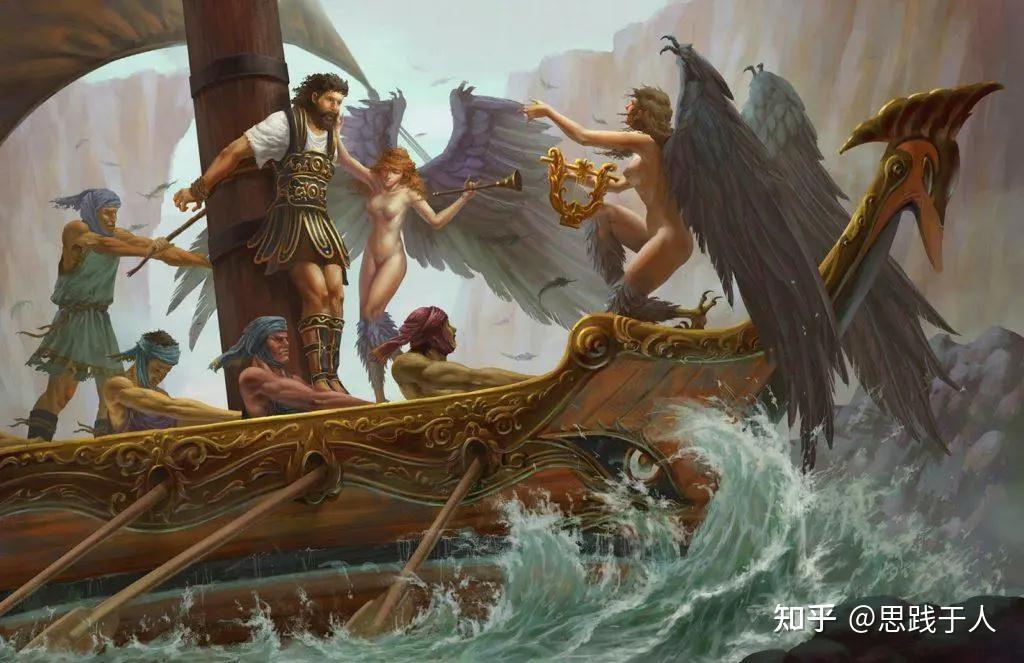 荷马史诗《奥德赛》中记载,海上女妖居住在位于喀耳刻海岛和斯库拉住