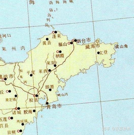 胶东半岛历史地图一先秦