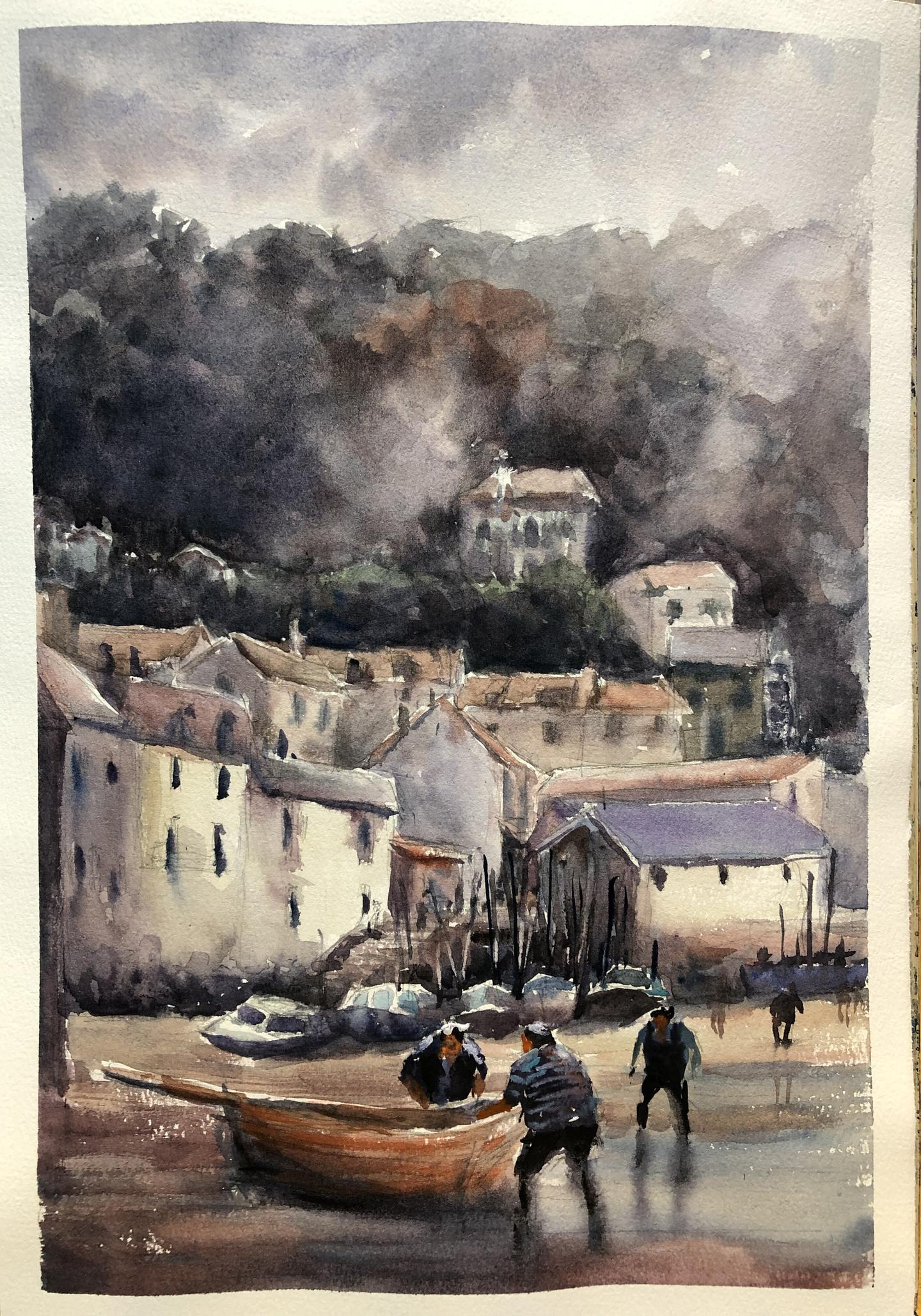 关于水彩风景的室内练习 知乎