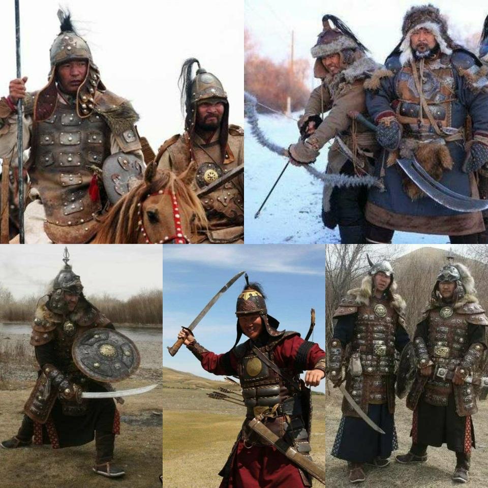 (图为复原的蒙古战士装扮)蒙古军并不介意对方的备战工作,大船队上