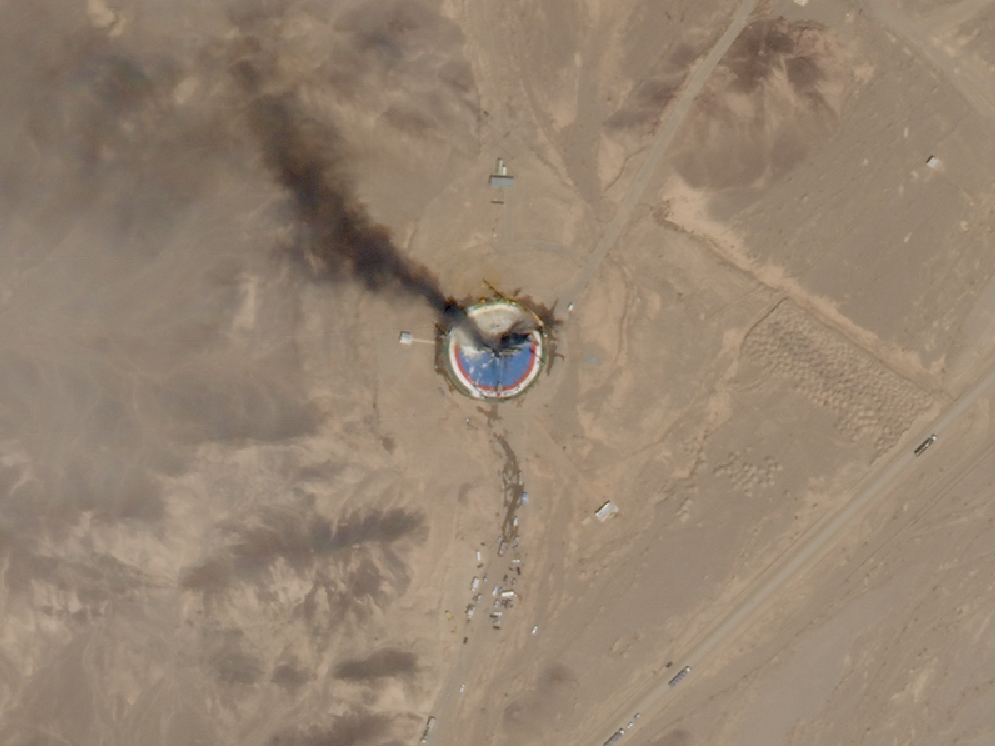 npr通过商业公司plant的民用地球监测卫星拍摄的照片,发现伊朗的