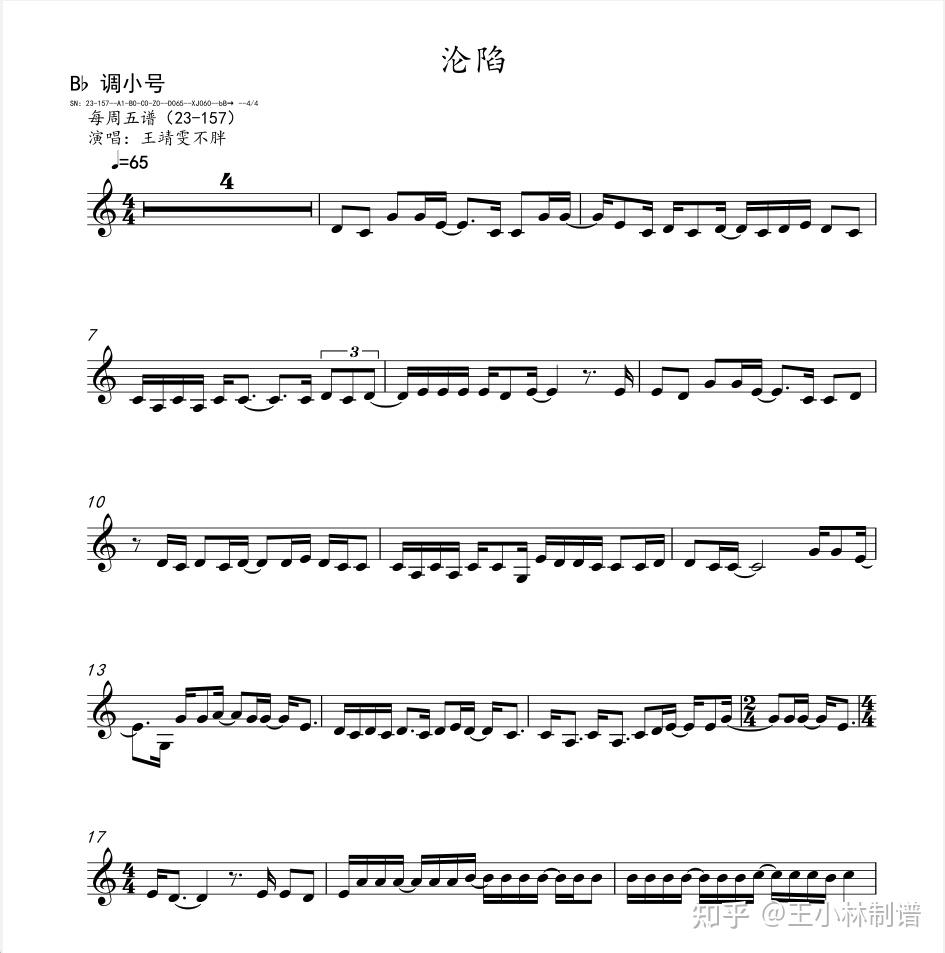 王靖雯《沦陷》小提琴 中提琴 大提琴 单簧管 长笛 萨克斯 小号 圆号