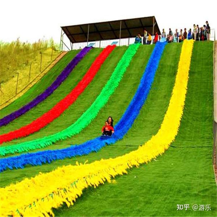 新型钢材轨道滑草设施 大型滑草场游乐设备 大草原无动力游乐设备 - 知乎